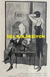 Osmanlıca Akbaba Mizah Dergisi-Gazetesi, Orijinal Dönem Basım, (Ottoman Magazine-Newspaper) - 3 Kasım 1924 - Sayı: 200 - Rumi: 3 Teşrin-i Sani 1340 - Karikatürist Ramiz Gökçe'nin Çalışması: 