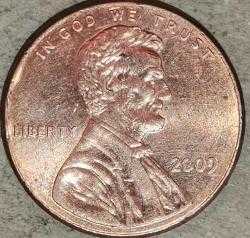 AMERİKA 2009 1 CENT HATIRA 200. Yıldönümü - Abraham Lincoln'ün Doğumu - Kentucky'de Erken Çocukluk