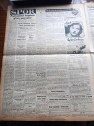 Vatan gazetesi - Turkish Newspaper - 3 Ağustos 1954 - can çekişen sistem yazan Ahmet Emin Yalman Başmakale - Adnan Menderes Dün basın toplantısında CHP'ye ihtarlarda bulundu fotoğraf - hükümet migros'a kolaylık gösterecek - Kıbrıs'ta gazetelere kayıtlar konuldu - tunus'ta çarpışmalar Dün nihayete erdi - Lütfi Kırdar Ankara'nın sembolik anahtarını Washington Belediye Başkanı Spenser'a verdi Fotoğrafı - Amerika'da Kızıl şebeke tutuldu - guatemala askerleri isyan etti - bayındırlık bakanı Kemal zeytinoğlu adalet sarayı inşaatını gezdi - Alameti Farika nizamnamesi kaldırılıyor - General Ali Fuat Cebesoy'un siyasi hatıraları Yazı Dizisi - Mahkeme Kulisleri yazan Yılmaz Çetiner - Kadın katiller yazan Terence Halloran Yazı Dizisi - Fenerbahçe futbol takımı bugün idmanlara başlıyor - Başbakan Kupası at yarışları - Yaşar Doğu yeni yetişen pehlivanlarla alakadar olacak - futbolcu Nedim Üney'in vaziyeti - Boksör Rocky Marciano ünvanını müdafaa edecek - profesyonel kulüplere giren sporcular
