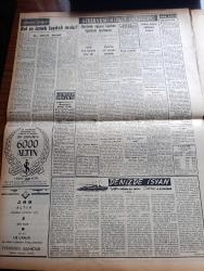 Vatan Gazetesi - Turkish Newspaper - 1 Ağustos 1954 - İleriye doğru bir adım yazan Ahmet Emin Yalman Başmakale - Cumhuriyet Halk Partisi nereye doğru gidiyor - Niagara şelalesinde çöküntü fotoğraf - Başbakan Adnan Menderes'in basın Konferansı - Ankara'da Çiftlik Yolu civarında derede serinleyen leylekler fotoğraf - Fransa Tunus'a dün muhtariyet verdi - donanmamızın kruvazöre kavuşmasını millet istiyor - güneydoğu Asya savunma görüşmeleri 6 Eylül'de başlıyor - Kemal Ragıp faciası - Osmanlı tarihinden sayfalar yazan Feridun Fazıl Tülbentçi Yazı Dizisi - General Ali Fuat Cebesoy'un siyasi hatıraları Yazı Dizisi - Türkiye İş Bankası - Mısır ihtilalinin felsefesi yazan Cemal Abdül Nasır Yazı Dizisi - Milli Piyango Dün çekildi - İstanbul radyosu yayını 1,5  saat uzatıldı - Film Yıldızı Nevin Aypar puro tuvalet sabunu kullanıyor - Ankara İzmir Teknik Üniversite radyo programı - Altın Evler İnşaat Kolektif - İzmir civarında iki büyük orman yangını çıktı - Isparta halı fiyatları yükseldi