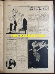Osmanlıca Akbaba Mizah Dergisi-Gazetesi, Orijinal Dönem Basım, (Ottoman Magazine-Newspaper) - 10 Temmuz 1924 - Sayı: 167 - Rumi: 10 Temmuz 1340 - Hicri: 9 Zilhicce 1342 - Karikatürist Ramiz Gökçe'nin Çalışması: Suistimale Herkes Dahil Olduğuna Nazaran 