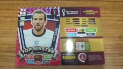 2022 Panini World Cup Qatar Harry Kane RARE / Top Master Kart No:4