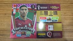 2022 Panini World Cup Qatar Achraf Hakimi RARE / Top Master Kart No:7