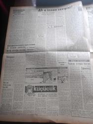 Vatan Gazetesi - Turkish Newspaper - 14 Şubat 1959 - vatandaş Bayar'a ve vatandaş Menderes'e yazan Ahmet Emin Yalman Başmakale - Dünkü kardan sonra Sultanahmet fotoğraf - Kasım Gülek'in masuniyeti kaldırılıyor - Adnan Menderes Yunan dostluğunu övdü - milletvekili maaşına zam meselesi yeniden karıştı - 6 yıldır evli kadın Şahsine Üçgül erkek oldu fotoğraf - Japon caz yıldızı Peggy Hayama Ankara'ya geldi fotoğraf - Orhan Kemal'in bir büyük hikayesi küçücük Yazı Dizisi - Rusya Assuan barajı için Mısır'a 400 milyon ruble yardım edecek - Ülkücü gazeteciliğe bir örnek Rochefort yazan Oktay Akbal - Briç masasında cinayet yazan agatha christie yazı dizisi - Fenerbahçe son maçını Adaletle yapıyor - Adaletin iki gollü galibiyeti liderliği Galatasaray'a verecek - Basketbolda Galatasaray Darüşşafaka oynuyor - Beşiktaşlı B. Ahmet Gürcan Münir Ve Recep yarın oynayamayacaklar - Ankara İstanbul Radyosu Programı - geçen sene Fenerbahçe'nin şampiyonluk sevinci Can Bartu Akgün ve Szekely fotoğraf
