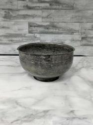 LOT.10 » Antika Saz Tuğralı Yazılı Bakır Kase