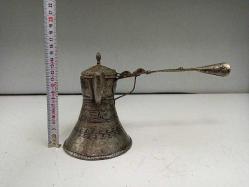 Eskilerden Katlanır Saplı Büyük Bakır Kahve Cezvesi