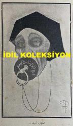 Osmanlıca Akbaba Mizah Dergisi-Gazetesi, Orijinal Dönem Basım, (Ottoman Magazine-Newspaper) - 30 Haziran 1924 - Sayı: 164 - Rumi: 30 Haziran 1340 - Hicri: 29 Zilkade 1342 - Karikatürist Ramiz Gökçe'nin Çalışması: Üç Aylık Eytam ve Eramil Maaşı 