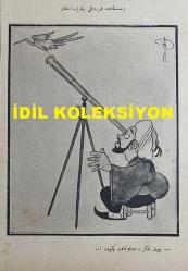 Osmanlıca Akbaba Mizah Dergisi-Gazetesi, Orijinal Dönem Basım, (Ottoman Magazine-Newspaper) - 30 Haziran 1924 - Sayı: 164 - Rumi: 30 Haziran 1340 - Hicri: 29 Zilkade 1342 - Karikatürist Ramiz Gökçe'nin Çalışması: Üç Aylık Eytam ve Eramil Maaşı 