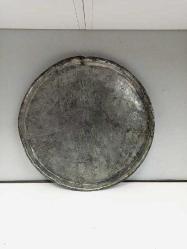 Antika Nadir Kalem İşçilikli Osmanlı Bronz Tepsi