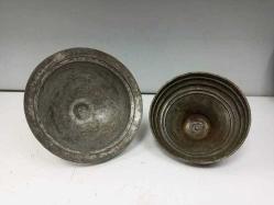 Antika Osmanlı Büyük Bakır Kapaklı Sahan