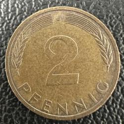 Almanya 2 Pfennig 1976 J