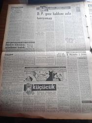 Vatan Gazetesi - Turkish Newspaper - 25 Şubat 1959 - yepyeni bir sulh binası yazan Ahmet Emin Yalman Başmakale - dün gece yapılan bütçe görüşmeleri sırasında mecliste gürültü kavgalar oldu - Londra'daki uçak kazasında ölenlerin hazin cenaze töreninde kortej Şişli camii'nden hareket ederken fotoğraf - Başbakan Menderes uçak kazasında kendisine ilk yardım yapan Mrs. Bailey ile 80 yıllık Brendi içiyor fotoğraf - Burhan Tan'ın mezarında konan arkadaşlarının makineleri fotoğraf -  Kıbrıslı Türk liderler Doktor Fazıl Küçük Rauf Denktaş Ve Osman Örek adada - Adnan Menderes Kazım Nefes'e geçmiş olsun diyor fotoğraf - Orhan Kemal'in bir büyük hikayesi küçücük Yazı Dizisi - salıpazarı rıhtım sahasının planı - Kruşçef MacMillan'a 20 yıllık saldırmazlık paktı teklif etti - İran'a tecavüz Dünya savaşı'na yol açacaktır - Noyan Amca dert dinliyor - uçak kazasında yaralanan Adnan Menderes İngiltere'den Mart başında yurda dönecek - Galatasaray'ın dünkü antrenmanına Turgay Şeren de katıldı fotoğraf