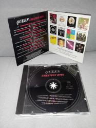 Cd Queen Greatest Hits albümü. Orijinal. 1994 Hollanda baskı. Disk 10 üzerinden 9. Sorunsuz çalışıyor. Koleksiyonluk