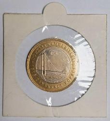 1915 ÇANAKKALE KÖPRÜSÜ HATIRA 1 LİRA KAPAMASINDA