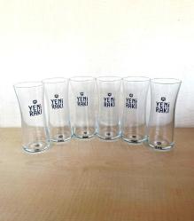 6 Adet İnce Belli Özel 1 Adet Rakı Bardağı 1937 Yeni Rakı Bardağı