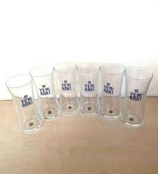 6 Adet İnce Belli Özel 1 Adet Rakı Bardağı 1937 Yeni Rakı Bardağı