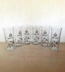 6 ADET YENİ SERİ RAKI BARDAĞI KOLEKSİYONLUK BARDAK