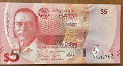 2025.BELİZE 5 DOLAR ÇİL RESİMDEKİ ÜRÜN