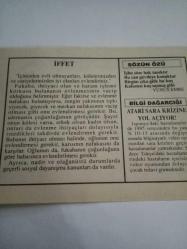 23 Ağustos 1995-Orijinal Takvim Yaprağı-Doğum Günü-Söz,Nişan,Nikâh,Düğün ve Önemli Günler Hediyesi-Fatih Hak ve Hizmet Vakfı-Ayet/Hadis(Tirmizi,Da'avat.112)-İffet-Yunus Emre-Atari Sara Krizine Yol Açıyor!