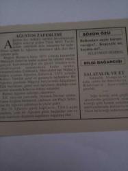 29 Ağustos 1995-Orijinal Takvim Yaprağı-Doğum Günü-Söz,Nişan,Nikâh,Düğün ve Önemli Günler Hediyesi-Fatih Hak ve Hizmet Vakfı-Ayet/Hadis(Buhari,İman:29)-Ağustos Zaferleri-Süleyman Demirel-Salatalık ve Et