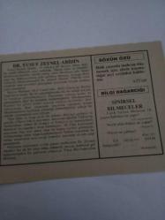 31 Ağustos 1995-Orijinal Takvim Yaprağı-Doğum Günü-Söz,Nişan,Nikâh,Düğün ve Önemli Günler Hediyesi-Fatih Hak ve Hizmet Vakfı-Ayet/Hadis(Secde:22)-Dr. Yusuf Zeynel Abidin-Attar-Sinirsel Bilmeceler
