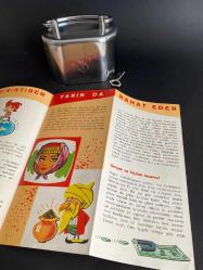 İŞ BANKASI KUMBARA ANAHTARLI VE TANITIM BROŞÜRÜ NADİR KOLEKSİYONLUK