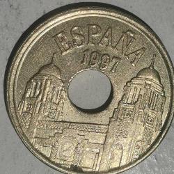 İSPANYA  1997  25  PESETA