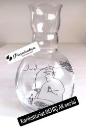 PAŞABAHÇE KARAF KARİKATÜRİST BEHİÇ AK ÇİZİMİ İLE İSTANBUL TEMALI BEHİÇ AK SERİSİ KARAF