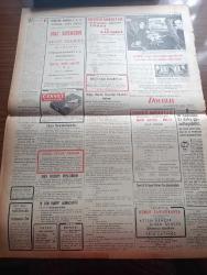 Vatan Gazetesi - Turkish Newspaper - 28 Haziran 1953 - azami neticeler yazan Ahmet Emin Yalman Başmakale - Başbakan Adnan Menderes İzmir'de kendisini karşılayan Manisa Demokrat Parti delegeleri ile fotoğraf - Almanya'nın birleşmesi istendi - Millet Partisi kongresinde yeni ve geri zihniye çarpıştı fotoğraf - ekonomist dergisi Üçlü Balkan paktını övüyor - İsveç Naboland süvarisi kaptanı Oscar Lorentzon için yardımcı gönderiyor - Kore'de şehit düşen 49 erimizin adları - Kore'de komünistler 72 bin kişi ile taarruza geçtiler - CHP'de İsmet İnönü Genel başkanlığa genel sekreterliği Kasım Gülek seçildi fotoğraf - kadınlar tekkesi yazan Refik Halit Karay Yazı Dizisi - Rosenbergler'in idamı yazan Doktor Sahir Erman - Mau Mau'lara karşı harekete geçildi - İstanbul kapılarında fethin büyük tarihi romanı yazan Feridun Fazıl Tülbentçi Yazı Dizisi - İstanbul sinema tiyatro programı - Kıbrıs meselesinde sovyetlerin tavrı - İstanbul Ankara İzmir Teknik Üniversite radyo programı - Cennet Somyeleri