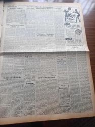Vatan Gazetesi - Turkish Newspaper - 29 Haziran 1953 - Kasım Gülek meselesi yazan Ahmet Emin Yalman Başmakale - Millet Partisi kongresinde inkılap taraftarları harekete geçti - Millet Partisi genel başkanlığına 388 oyla Mustafa Kentli seçildi - Başbakan Adnan Menderes Dün Manisa'da mühim bir konuşma yaptı fotoğraf - Tarsus vapuru Akdeniz gezisinden döndü fotoğraf - Amerika ile Güney Kore arasında anlaşma oluyor - Atina'da dünkü atletizm karşılaşmaları - İstanbul Atina'yı 2 0 yendi başlama vuruşunu Belgin Doruk yaptı fotoğraf - Kadınlar tekkesi yazan Refik Halit Karay Yazı Dizisi - cağaloğlu'nda bir inşaatta tarihi madalya bulundu - Cumhurbaşkanı Celal Bayar'ın yaptığı gezinti - İstanbul kapılarında fethin büyük tarihi romanı yazan Feridun Fazıl Tülbentçi Yazı Dizisi - İstanbul sinema tiyatro programı - Amerika'dan vatana yazan Sara Ertuğrul Yazı Dizisi - Good Year Lastik - İstanbul Ankara İzmir Radyosu Programı - hacı namzetlerine kaptan Yakup vapuru - Lefter Küçükandonyadis
