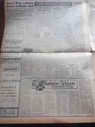 Vatan Gazetesi - Turkish Newspaper - 3 Haziran 1953 - partilerüstü ölçü yazan Ahmet Emin Yalman Başmakale - İngiltere kraliçesi Elizabeth II. muhteşem bir törenle taç giydi fotoğraf - Amerika Ortadoğu'ya alakasını artıracak - Araplar komünizmden çok siyonizmden korkmaktadır - fetih yılına dair meclise iki takrir verildi - Everest'in Fethi Londra'da heyecan uyandırdı - Adnan Menderes İle Fuat Köprülü Kraliçe Elizabeth'in taç giyme törenini takip ettiler - Kadınlar tekkesi yazan Refik Halit Karay Yazı Dizisi - Bektaşi Sırrı dede hapse mahkum oldu - Fatih piyesi ve Nazım Kurşunlu yazan Zuhal Kamran Noyan - İstanbul kapılarında fethin büyük tarihi romanı yazan Feridun Fazıl Tülbentçi Yazı Dizisi - Yugoslav milli futbol takımı dün geldi fotoğraf - Beşiktaş dün İsveç'e gitti - İstanbul Ankara İzmir Teknik Üniversite radyo programı - Gripin - General Electric - Kibar tuvalet sabunları - İndola tavan vantilatörleri - Ankara devlet tiyatrosu şehir tiyatrosu dram kısmında Fatih