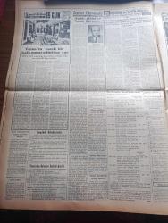 Vatan Gazetesi - Turkish Newspaper - 3 Haziran 1953 - partilerüstü ölçü yazan Ahmet Emin Yalman Başmakale - İngiltere kraliçesi Elizabeth II. muhteşem bir törenle taç giydi fotoğraf - Amerika Ortadoğu'ya alakasını artıracak - Araplar komünizmden çok siyonizmden korkmaktadır - fetih yılına dair meclise iki takrir verildi - Everest'in Fethi Londra'da heyecan uyandırdı - Adnan Menderes İle Fuat Köprülü Kraliçe Elizabeth'in taç giyme törenini takip ettiler - Kadınlar tekkesi yazan Refik Halit Karay Yazı Dizisi - Bektaşi Sırrı dede hapse mahkum oldu - Fatih piyesi ve Nazım Kurşunlu yazan Zuhal Kamran Noyan - İstanbul kapılarında fethin büyük tarihi romanı yazan Feridun Fazıl Tülbentçi Yazı Dizisi - Yugoslav milli futbol takımı dün geldi fotoğraf - Beşiktaş dün İsveç'e gitti - İstanbul Ankara İzmir Teknik Üniversite radyo programı - Gripin - General Electric - Kibar tuvalet sabunları - İndola tavan vantilatörleri - Ankara devlet tiyatrosu şehir tiyatrosu dram kısmında Fatih