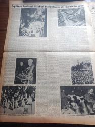 Vatan Gazetesi - Turkish Newspaper - 3 Haziran 1953 - partilerüstü ölçü yazan Ahmet Emin Yalman Başmakale - İngiltere kraliçesi Elizabeth II. muhteşem bir törenle taç giydi fotoğraf - Amerika Ortadoğu'ya alakasını artıracak - Araplar komünizmden çok siyonizmden korkmaktadır - fetih yılına dair meclise iki takrir verildi - Everest'in Fethi Londra'da heyecan uyandırdı - Adnan Menderes İle Fuat Köprülü Kraliçe Elizabeth'in taç giyme törenini takip ettiler - Kadınlar tekkesi yazan Refik Halit Karay Yazı Dizisi - Bektaşi Sırrı dede hapse mahkum oldu - Fatih piyesi ve Nazım Kurşunlu yazan Zuhal Kamran Noyan - İstanbul kapılarında fethin büyük tarihi romanı yazan Feridun Fazıl Tülbentçi Yazı Dizisi - Yugoslav milli futbol takımı dün geldi fotoğraf - Beşiktaş dün İsveç'e gitti - İstanbul Ankara İzmir Teknik Üniversite radyo programı - Gripin - General Electric - Kibar tuvalet sabunları - İndola tavan vantilatörleri - Ankara devlet tiyatrosu şehir tiyatrosu dram kısmında Fatih