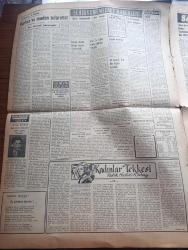 Vatan Gazetesi - Turkish Newspaper - 3 Mayıs 1953 - akla gelen çareler yazan Ahmet Emin Yalman Başmakale - 30 bin komünist Laos başkentini sardı - Hasan Akcanlı isimli vatandaş bir iddiaya göre karakolda dövülerek öldürüldü fotoğraf - Irak Kralı Faysal ve Ürdün Kralı Hüseyin Dün törenle taç giydiler fotoğraf - Kore'deki yaralı esirlerimiz Türkiye yolunda - Tokyo Askeri Hastanesi'nde müttefiklere teslim edilen Türk esirleri İbrahim Yavaş Ömer Ulu Davut Acar Ve Halit Küçük fotoğraf - Sirkeci hattında elektrikli tren - Korgeneral Muzaffer Göksenin emekliye ayrıldı fotoğraf - Naboland süvarisi Oscar Lorentzon için İsveç'te de tahkikat açılacak - Amerikan Büyükelçisi Mc Ghee istifasına dair demeç verdi - Kadınlar tekkesi yazan Refik Halit Karay Yazı Dizisi - kaplıca ve maden sularımız yazan doktor Kemal Saraçoğlu - Profesör Doktor Talat Çamlı jübilesi yapıldı - Mısır İngiltere'nin Süveyş tahliyesinde ısrar ediyor - Amerika kongre kütüphanesinde Türkçe eserler - Orta Oyunu - Istanbul radyosu