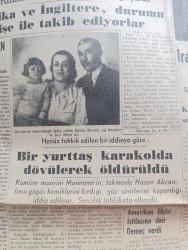 Vatan Gazetesi - Turkish Newspaper - 3 Mayıs 1953 - akla gelen çareler yazan Ahmet Emin Yalman Başmakale - 30 bin komünist Laos başkentini sardı - Hasan Akcanlı isimli vatandaş bir iddiaya göre karakolda dövülerek öldürüldü fotoğraf - Irak Kralı Faysal ve Ürdün Kralı Hüseyin Dün törenle taç giydiler fotoğraf - Kore'deki yaralı esirlerimiz Türkiye yolunda - Tokyo Askeri Hastanesi'nde müttefiklere teslim edilen Türk esirleri İbrahim Yavaş Ömer Ulu Davut Acar Ve Halit Küçük fotoğraf - Sirkeci hattında elektrikli tren - Korgeneral Muzaffer Göksenin emekliye ayrıldı fotoğraf - Naboland süvarisi Oscar Lorentzon için İsveç'te de tahkikat açılacak - Amerikan Büyükelçisi Mc Ghee istifasına dair demeç verdi - Kadınlar tekkesi yazan Refik Halit Karay Yazı Dizisi - kaplıca ve maden sularımız yazan doktor Kemal Saraçoğlu - Profesör Doktor Talat Çamlı jübilesi yapıldı - Mısır İngiltere'nin Süveyş tahliyesinde ısrar ediyor - Amerika kongre kütüphanesinde Türkçe eserler - Orta Oyunu - Istanbul radyosu