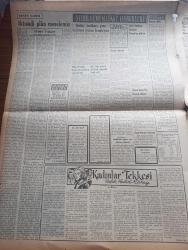 Vatan Gazetesi - Turkish Newspaper - 9 Haziran 1953 - ceza kanununda tadiller yazan Ahmet Emin Yalman Başmakale - eroin kokain morfin ve esrar imalcileri idam edilecek - Kadir gecesi sebebiyle Fatih camii'nde şefaat ya resulallah mahyası fotoğraf - Kore'de esirlerin iadesi için anlaşma Dün imza edildi fotoğraf - hac işleri dairesi kurulması isteniyor - NATO Kuvvetleri başkomutanı General Ridgway dün Ankara'ya veda ziyareti için geldi - İtalya seçimlerinde De Gasperi başta - Beşiktaş Danimarka karmasını 5-4 yendi - Amerikan kız koleji'nde karne töreni fotoğraf - kadınlar tekkesi yazan Refik Halit Karay Yazı Dizisi - Hakkı Yaratan isimli Türk mucidi türbinli otomobil imal etti - Atina'da büyük genel grev yapılıyor - İstanbul kapılarında fethin büyük tarihi romanı yazan Feridun Fazıl Tülbentçi Yazı Dizisi - çocuklar sizin köşeniz - Atlas sinemasında ters yüz ve yanlış yanlış üstüne piyesi - Belgrad Ankara Maçı fotoğraf - Cenevre'de kadınlara oy hakkı tanınmadı - Singer saatleri