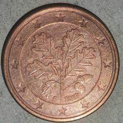 ALMANYA  2007 F   5 EURO CENT