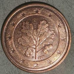 ALMANYA  2021 F   2 EURO CENT