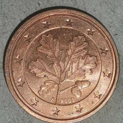 ALMANYA  2009 A   2 EURO CENT