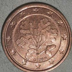 ALMANYA  2018 G   1 EURO CENT