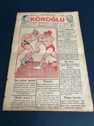 KÖROĞLU gazetesi 1941 YILI ALMAN RUS SAVAŞI KARİKATÜR NAZİ ALMANYASI DÖNEMİ