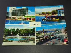 K0011-EGENİN İNCİSİ İZMİR-EFES OTELİ/İNCİRALTI PLAJI/KONAK/FUAR DAN GÖRÜNÜŞ KARTPOSTAL