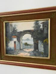 MURAT ERSİN TABLO YAĞLI BOYA TUVALE BOĞAZİÇİ