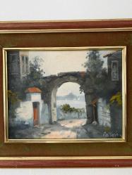 MURAT ERSİN TABLO YAĞLI BOYA TUVALE BOĞAZİÇİ