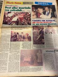 HAFTA SONU GAZETESİ DOĞUM GÜNÜ HEDİYESİ  ( Turkish Newspaper ) - 8 ARALIK 1979 -TAM TAKIM 12 SAYFADIR -Cengiz Polatkan - Zeki Müren - Kadir İnanır - Suna Keskin - Tarık Aktuğ - Begüm - Melek Koçyiğit - Sibel Egemen - Sezen Aksu - Ümit Utku - Diclehan Baban - Hilmi Tepaşır - Necati Karakurt - Nazan Şoray - Neşe Karaböcek - Tevfik Yener - Kemani Hasan Efendi - Türkan Şoray - Joseph Armağan - Neco - Mustafâ Karadeniz - Fatma Girik - Gülay Girik - Mehmet Nuri Girik - Avni Girik - Gülten Girik - Ayla - Damla - Necla Nur - Ali Orhan Zindancıoğlu - Oya Zindancıoğlu - Serdar Çakan - Üzülme karıcığım - Naciye Üzüm - Dina Hansen - Dost eller üzerinde son yolculuk - Cengiz Polatkan’ın son resmi - Zeki Müren herkesi aldatıyor - Sahte mumlarla kutlanan sahte doğum günleri - Butto’nun idamına hayır - Başörtülü protesto defilesi - Peshaver geceleri - Beyaz güvercin - Butto’nun izinde - Yeter artık Hülya - Bir dede vasiyeti - Paravan sevgili gerçek sevgili - Diclehan Baban rahat uyuyabilir - Nazan Şor
