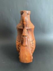 ÇANAKKALE ÇİFT AT BAŞLI SERAMİK MATARA TRUVA ATI NADİR ESER