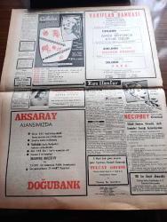 Vatan Gazetesi - Turkish Newspaper - 6 Mart 1955 - çok kıymetli bir enstitü yazan Ahmet Emin Yalman Başmakale - başvekil Adnan Menderes Arap devletlerine Mısır baskı yapıyor dedi - israilliler gazzede tekrar ateş açtılar fotoğraf - Celal Bayar Irak'ta - CHP meclis üyeleri Nihat Erim'in durumunu tenkit ettiler - grekoromen güreşlerde isveç'e dün 6 2 mağlup olduk - Hanımın çiftliği yazan Orhan Kemal Yazı Dizisi - Avrupa Birliği mevzuunda münazara - gençliğin Atatürk'e cevabı müsabakası geri bırakıldı - geçmişte bugün büyük sanatkar Mikelanj yazan Feridun Fazıl Tülbentçi - Şah İsmail yazan Feridun Fazıl Tülbentçi Yazı Dizisi - Kerbela vakası yazan Mehmet Şehitoğlu - son beste filmi oynayanlar Zeki Müren Belgin Doruk Sümer İnci ve Taksim sinemasında  - Kadın severse filmi oynayanlar Muzaffer Tema Gülistan Güzey Elhamra Bulvar ve Turan sinemalarında - Zeki Müren fotoğraf - İstanbul sinema tiyatro programı - Ankara İstanbul İzmir Teknik Üniversite radyo programı - Safiye Ayla Tepebaşında