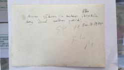 CAZ MÜZİĞİN SEVİLEN İSİMLERİNDEN BATERİST ASIM EKREN'İN BABASI İBRAHİM EKREN'İN ORİJİNAL FOTOĞRAFI - 18 x 12 cm EBADINDA - İBRAHİM EKREN ÖZAL (ANAP) SELAMI VERİRKEN ÇEKİLMİŞ BİR KARE