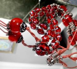 ESKİ CAM BONCUK KOLYE