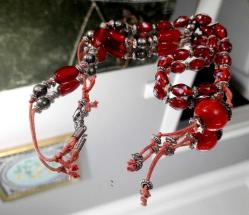 ESKİ CAM BONCUK KOLYE